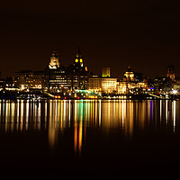 Buy canvas prints of Liverpool Cityscape  by David Chennell