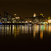 Buy canvas prints of Liverpool Cityscape   by David Chennell