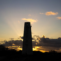 Buy canvas prints of Leasowe Lighthouse Sunset by David Chennell