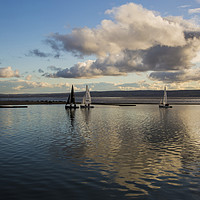 Buy canvas prints of Serenity At West kirby Marina by David Chennell