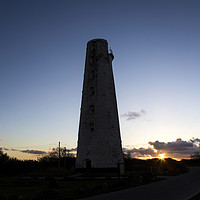 Buy canvas prints of Leasowe Lighthouse Sunset  by David Chennell