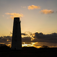Buy canvas prints of Leasowe Lighthouse Sunset by David Chennell