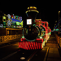 Buy canvas prints of Blackpool illuminated Tram by David Chennell