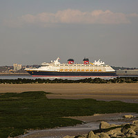 Buy canvas prints of Disney Magic Cruise Liner  by David Chennell