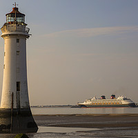 Buy canvas prints of Disney Magic Cruise Liner Lighthouse by David Chennell