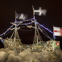 Buy canvas prints of Grace Darling Pirate Ship   by David Chennell