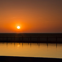Buy canvas prints of Sunset Water by David Chennell