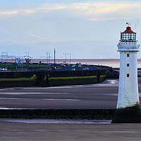 Buy canvas prints of New Brighton Lighthouse  by David Chennell