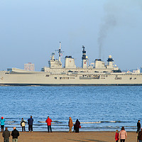 Buy canvas prints of HMS illustrious by David Chennell