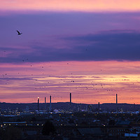 Buy canvas prints of Industrial Dawn by David Chennell