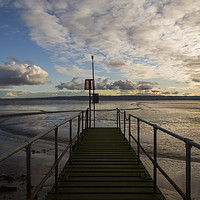 Buy canvas prints of West Kirby Marine Lake Jetty by David Chennell