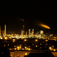 Buy canvas prints of Ellesmere Port Refinery by David Chennell