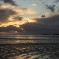 Buy canvas prints of Stormy West Kirby Sunset  by David Chennell
