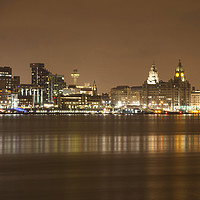Buy canvas prints of Liverpool Cityscape  by David Chennell