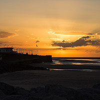 Buy canvas prints of New Brighton Sunset by David Chennell