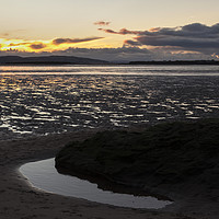 Buy canvas prints of River Dee Estuary Dusk by David Chennell