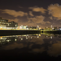 Buy canvas prints of Egerton Dock Reflection by David Chennell