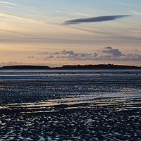 Buy canvas prints of Hilbre Island Silhouette by David Chennell
