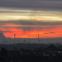 Buy canvas prints of Industrial Dawn by David Chennell