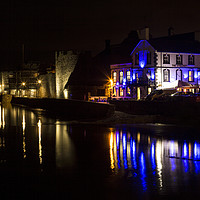 Buy canvas prints of Caernarfon Waterfront by David Chennell