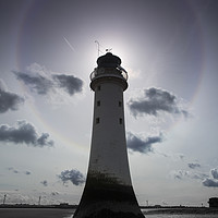 Buy canvas prints of Perch Rock Lighthouse   by David Chennell