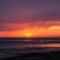 Buy canvas prints of Caldy Sunset by David Chennell