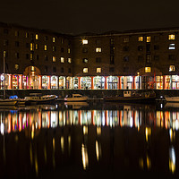 Buy canvas prints of Albert Dock Reflections by David Chennell