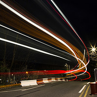 Buy canvas prints of Light Trail Bridge by David Chennell