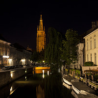 Buy canvas prints of Bruges Canals  by David Chennell