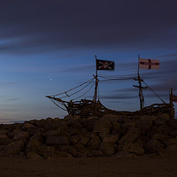 Buy canvas prints of Blue Hour Grace Darling by David Chennell