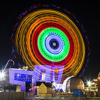 Buy canvas prints of Fairground Wheel  by David Chennell