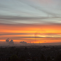 Buy canvas prints of Industrial Dawn  by David Chennell