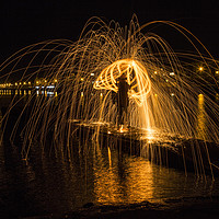 Buy canvas prints of Wire Wool Spinning  by David Chennell