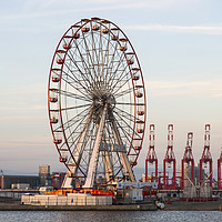 Buy canvas prints of New Brighton Giant Wheel  by David Chennell