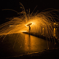 Buy canvas prints of Wire Wool Spinning  by David Chennell