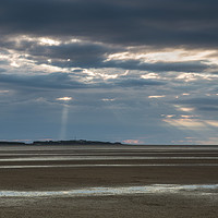 Buy canvas prints of Hilbre Island Spotlight  by David Chennell