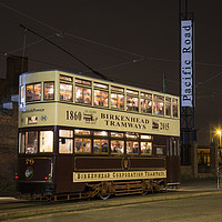 Buy canvas prints of Birkenhead Corporation Tramways  by David Chennell
