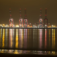 Buy canvas prints of Liverpool 2 Container Terminal  by David Chennell