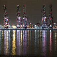Buy canvas prints of Liverpool 2 Container Terminal Magic by David Chennell