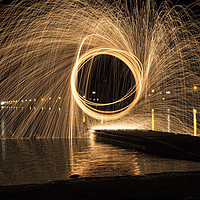 Buy canvas prints of Wire Wool Spinning    by David Chennell