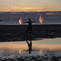 Buy canvas prints of Anthony Gormley's Another Place  by David Chennell