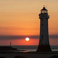 Buy canvas prints of Perch Rock Lighthouse  by David Chennell