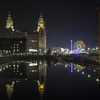 Buy canvas prints of Liver Building Reflection by David Chennell