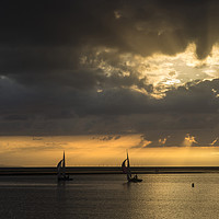 Buy canvas prints of West Kirby Sunset   by David Chennell