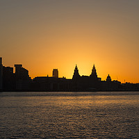 Buy canvas prints of Liverpool Waterfront Dawn by David Chennell