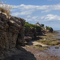 Buy canvas prints of Hilbre Island Coastline by David Chennell