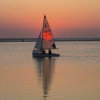 Buy canvas prints of Sailing The Sunset by David Chennell
