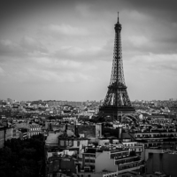 Buy canvas prints of Eiffel Tower from the Roof of the Arc de Triomphe by Steve Chandler