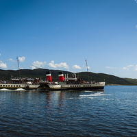 Buy canvas prints of PS Waverley at Tighnabruaich, Scotland by Steve Chandler
