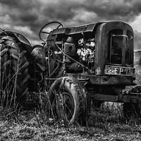 Buy canvas prints of  Old Tractor by Amanda Sims